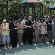 Ribbon Cutting Held Today At Edenwald Playground